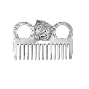 Peine de bolsillo de acero inoxidable irrompible, peine táctico de acero inoxidable, peine de cabeza EDC, práctico antiestático para herramienta de aseo - Product Image 5