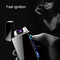 Briquet à arc pour cigarettes 2020, rechargeable par USB, briquet électronique, accessoires pour homme