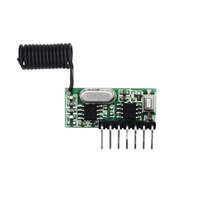 RXB15 433MHz inalámbrico RF ASK 4CH módulo receptor Control remoto superheterodino RX módulo receptor con función de decodificación