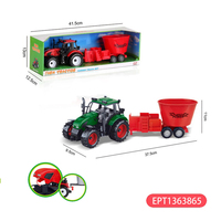 EPT Vente en gros voiture de ferme à inertie tracteur en plastique pour enfants ensemble de camion de 2 à 4 ans unisexe
