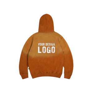 Sudadera con Capucha para Hombre, Estilo Vintage, Color Degradado Otoño Invierno, Lavada, Informal Americana, de Algodón, con Cremallera, para Correr - Product Image 4