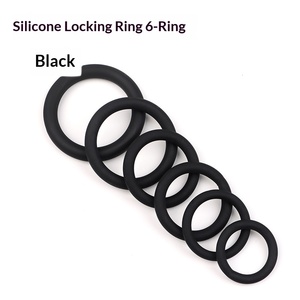 Anelli per Pene in Silicone per Uomo, Masturbatori Erotici Maschili, Giocattoli Sessuali per Adulti, Fornitura di Fabbrica, Morbidi e Lisci per Ritardare l'Eiaculazione - Product Image 5