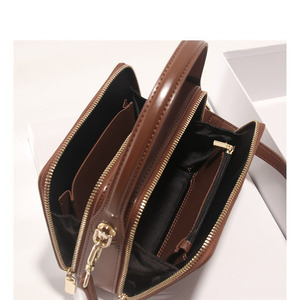 Vintage Genuine Leather Small <b>Square</b> Bag, Women's Luxury Handbag with Top Handle, Multi-functional Crossbody & Shoulder Purse - Product Image 6