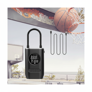 Bomba eléctrica digital recargable de 150 PSI, alimentada por batería, totalmente automática, para deportes con pelota, cuerpo de acero de alta presión - Product Image 1