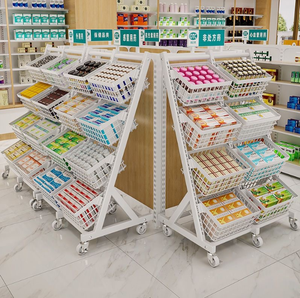 Durable Multi-Level <strong>Display</strong> Stands Iron and Steel Material Supermarket Rack for Convenience Stores Beverages &amp; Foods Showcase - Product Image 6