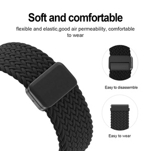 ขายส่งจากโรงงาน สายนาฬิกาข้อมือแบบสปอร์ต สายไนลอนถักแบบยืดหยุ่น ระบายอากาศได้ดี พร้อมแม่เหล็ก ขนาด 20 มม. 22 มม. สำหรับนาฬิกาอัจฉริยะ - Product Image 4