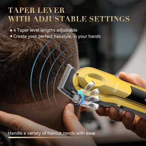 Hatteker - Juego de Herramientas de Peluquería Eléctricas, Kit de Cortapelos Inalámbricos Recargables para Hombre - Product Image 4