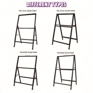 High Quality Floor Alloy Display Poster Stand Waterbase Pavement Sign <b>Advertising</b> Poster Display Stand - Product Image 2