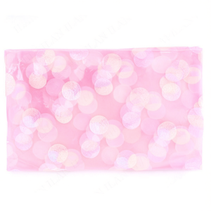 Accessorio in Tessuto di Pizzo Ilan 100x75 Cm con Motivo a Pois Rosa - Product Image 1