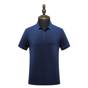 <b>Polo</b> Shirt Solid Color Cotton Breathable Short Sleeve Daily Wear - Product Image 3