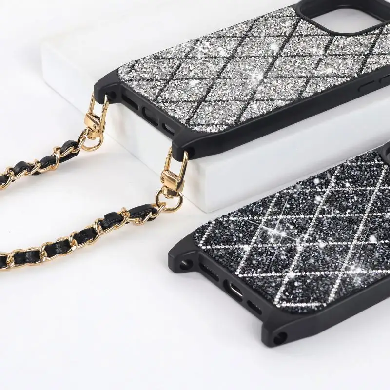 outer cover of mobile phone personalized crystal hanging phone case for iphone 11 kilifi 11 pro max casing