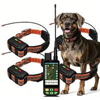 Collier de suivi pour chien de qualité militaire, édition chasse, double antenne (GPS/GSM) + étanche IP68, balise Bluetooth/WiFi LED, 28h d'autonomie