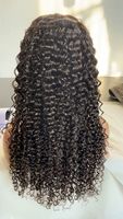 Peluca de Cabello Rizado Birmano Natural de Alta Densidad, Pelucas Frontales de Encaje Completo HD Sin Pegamento, Cabello Humano Brasileño Grado 12A, Pelucas de Cabello Natural Vietnamita