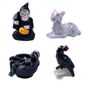 Mini artesanía <span class=keywords><strong>de</strong></span> resina para Halloween, cabezas <span class=keywords><strong>de</strong></span> Calavera, Cuervo, momia, decoración del hogar, miniaturas, figuritas <span class=keywords><strong>de</strong></span> <span class=keywords><strong>casa</strong></span> <span class=keywords><strong>de</strong></span> <span class=keywords><strong>muñecas</strong></span>, adornos para decoración <span class=keywords><strong>de</strong></span> jardín <span class=keywords><strong>de</strong></span> hadas - Product Image 5