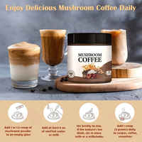 Poudre de champignons en gros OEM 10 en 1, mélange de café Arabica 6 en 1, café aux champignons Robusta