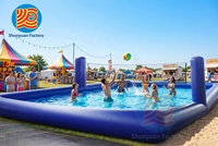 Piscine gonflable commerciale personnalisée, grande structure gonflable de jeu d'extérieur pour événements adultes et enfants