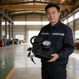 Draagbare Mini 12V Auto Luchtcompressor Elektrische Bandenpomp 10L/MIN Luchtstroom 8-12MIN Opblaastijd 30W Vermogen Metaal Kunststof - Product Image 4