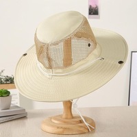Chapeaux de pêcheur en maille camouflage à large bord, chapeau de plage, protection UV, respirant, pour la chasse, la pêche, l'escalade, la randonnée, chapeau de soleil pour hommes en plein air