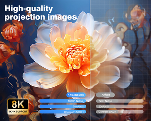 ออฟเซ็ตอัตโนมัติ1080P 4K LED ผู้ช่วยเสียง HY450N 900แอนดรอยด์11บ้านแบบพกพาแอนดรอยด์11 - Product Image 4