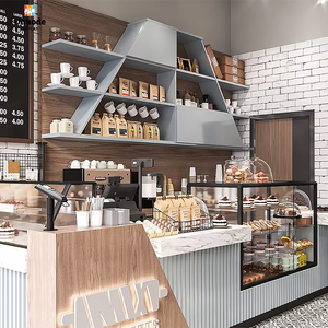 Muebles de Barra para Cafetería Modernos, Duraderos, Impermeables, Ecológicos, con LED, Materiales Personalizables para Interiores Comerciales - Product Image 3