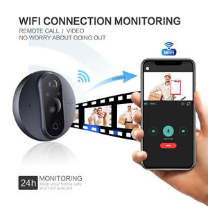 Sonnette de porte intelligente Tuya avec caméra <span class=keywords><strong>numérique</strong></span> Wifi, <span class=keywords><strong>vision</strong></span> <span class=keywords><strong>nocturne</strong></span> infrarouge et écran de 4,3 pouces - Product Image 4
