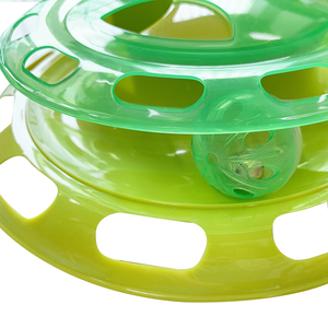 Alimentador de mascotas para gatos, cuencos, <span class=keywords><strong>rodillo</strong></span> giratorio, juguetes para gatos con pelota interactiva, divertido ejercicio físico Mental, puzle, juguete para gatitos - Product Image 4