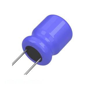 Condensateur Fabricant Canal 8.2 uF CAP ALUM 8.2UF 100V RADIAL TH à trou traversant 672D825H100CC5C - Product Image 1