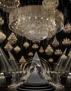 قاعة مأدبة الزفاف ، سقف فاخر ، تصميم قاعة حفلات الزفاف - Product Image 3