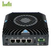 Nouveau mini PC sans ventilateur haute performance Core I3 10110U DDR4 4*RJ45 LAN Win10 11 Linux 6USB3.1 Mini boîtier PC pour l'automatisation industrielle
