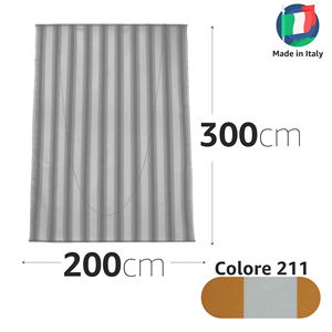 Auvent en tissu blanc/jaune de 200x300 cm pour usage extérieur - Product Image 4