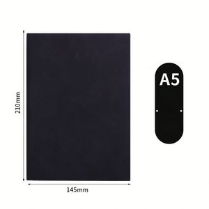 Carnet de notes personnalisé avec logo, couverture souple en cuir, format A5, pour le travail, l'école, le bureau, prise de notes, affaires, 200 pages - Product Image 2