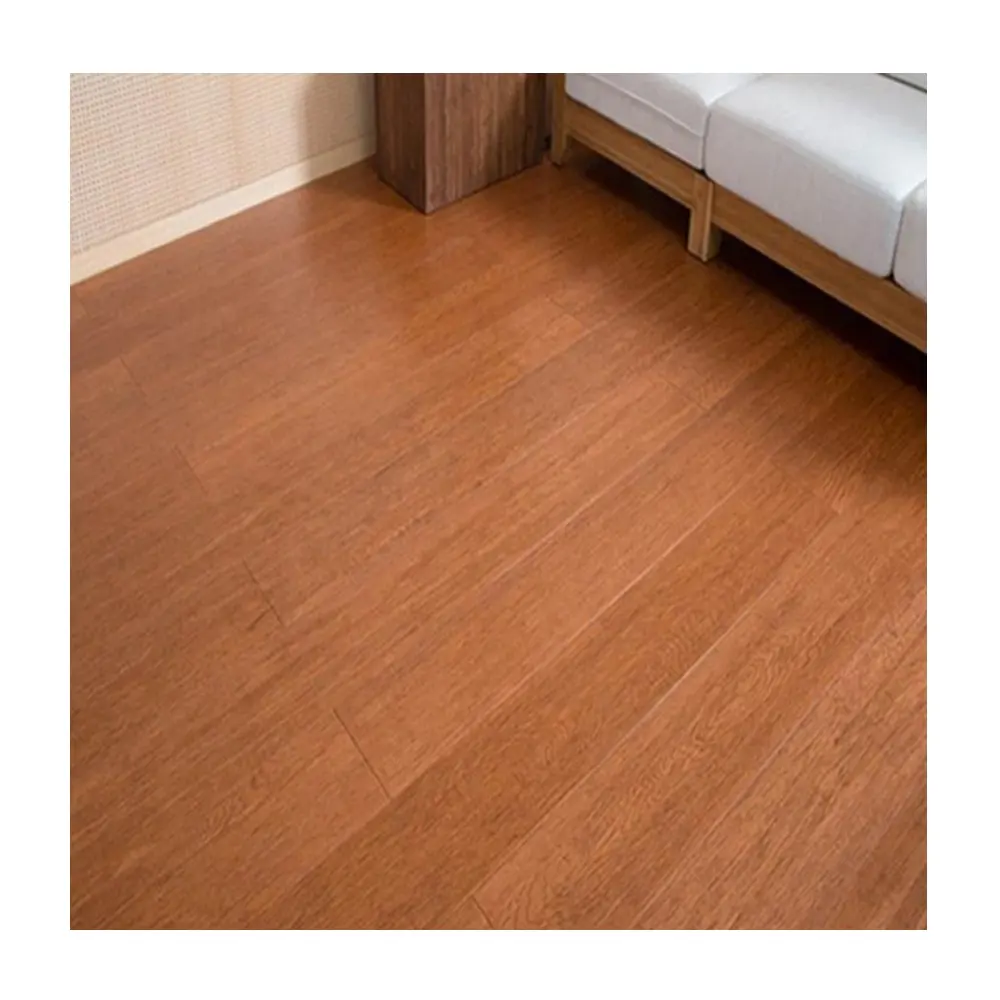 अच्छी गुणवत्ता 15mm विरोधी खरोंच किनारा बुना दृढ़ लकड़ी ताला ठोस बांस फर्श