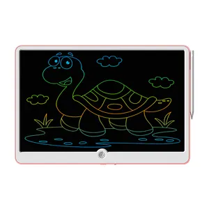 Eğitici oyuncaklar çocuklar için 12/15/19 inç renkli ekran lcd yazma tableti çocuklar noel hediyesi