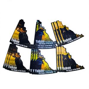 Pegatinas Magnéticas Personalizadas de Alta Calidad para Parachoques de Vehículos, Diseño Art Deco, Resistentes al Agua y Ecológicas, Imán Personalizado para Refrigerador - Product Image 1