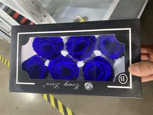 กุหลาบเกรด B ที่เก็บรักษาไว้หัวดอกกุหลาบ5-6ซม. ใน40สีดอกไม้นิรันดร์6ชิ้น/กล่องสำหรับการตกแต่งอีสเตอร์ที่สำเร็จการศึกษา - Product Image 4