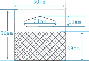 Nhựa Tự Dính Treo Tab Euro Lỗ Treo Tab Móc Áo Các Tông Đóng Gói Siêu Thị Bao Bì Snap Hiển Thị Vớ Móc - Product Image 3