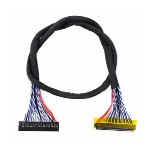 Custom 20 40 41 Pin lcd screen cable Wiring Harness flex lvds cable assembly FI-30X display Flat lvds cable for LCD