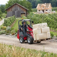 Europäischer Direktvertrieb 1260 Mini-Frontlader mit Dieselmotor Kompaktlader mit Palettengabel Frontlader im Angebot