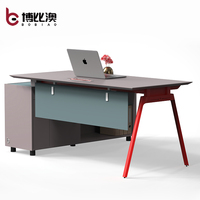 Table d'ordinateur d'angle moderne en forme de L, rose et bleu, 2022, mobilier de bureau, de haute qualité