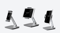 Support en aluminium rotatif à 360 degrés AP-7X pour tablettes de 7 à 13 pouces, support universel pliable pour tablette PC pour une utilisation sur le bureau
