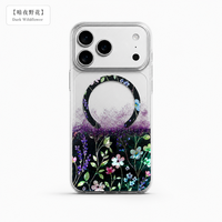 Coque de téléphone portable en TPU avec logo personnalisé, motif coquillage naturel, impression époxy et paillettes, pour iPhone 18 Pro Max, disponible en ODM, vente en gros