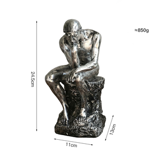 Statuette in Resina Dipinte a Mano Eco-Friendly dei Pensatori Nordici, Decorazione Retrò per Casa, Studio, Soggiorno e Ufficio, Idea Regalo - Product Image 6