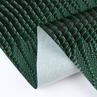 Tissu de produit en cuir synthétique texture crocodile granuleux en PVC pour sac à main ceinture portefeuille papeterie