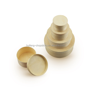 Scatola di immagazzinaggio circolare in legno per riporre il cambiamento, piccoli oggetti e piccoli imballaggi regalo - Product Image 1
