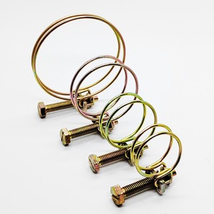 Abrazadera de banda de agua de aro de <span class=keywords><strong>tubo</strong></span> de alambre de acero <span class=keywords><strong>galvanizado</strong></span> doble <span class=keywords><strong>para</strong></span> <span class=keywords><strong>abrazaderas</strong></span> de manguera de sistema métrico Producto - Product Image 1