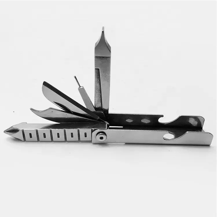 EDC Multi Tool 14 in 1 Mini Size Outdoor Survival Camping Hiking Screwdriver Phone Holder Pocket Tool