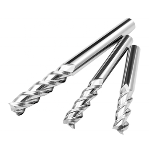 Fraises à bois en carbure de tungstène Jinchuan hautement polies 3/4/6 mm, outil CNC, fraise à 3 flûtes, fraise à hélice 35, non revêtue, fraise à découper - Product Image 2