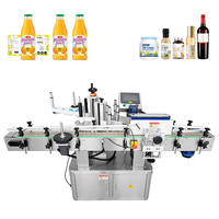 Mesin Pelabel Botol Bundar Otomatis LK-T220A untuk Botol Minuman Anggur, Selai, Plastik, Kaca, dan Makanan, Aplikator Stiker Label