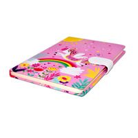 Carnet à fermeture magnétique A5 avec papier épais-96 feuilles Design plat pour planificateur d'étude scolaire