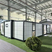 Maison conteneur extensible préfabriquée modulaire pour hôtel, bureau, villa, terrain non utilisé, parc